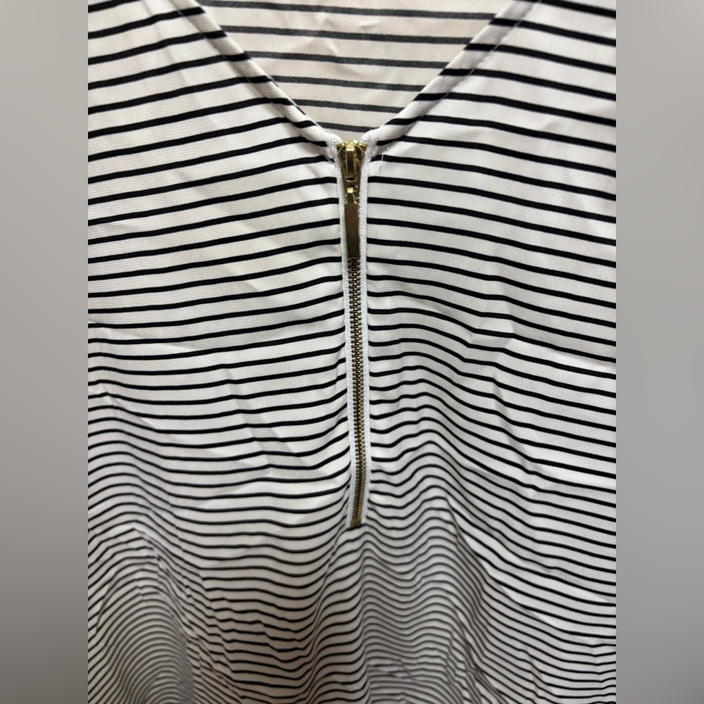 Express Monochrome Striped Blouse